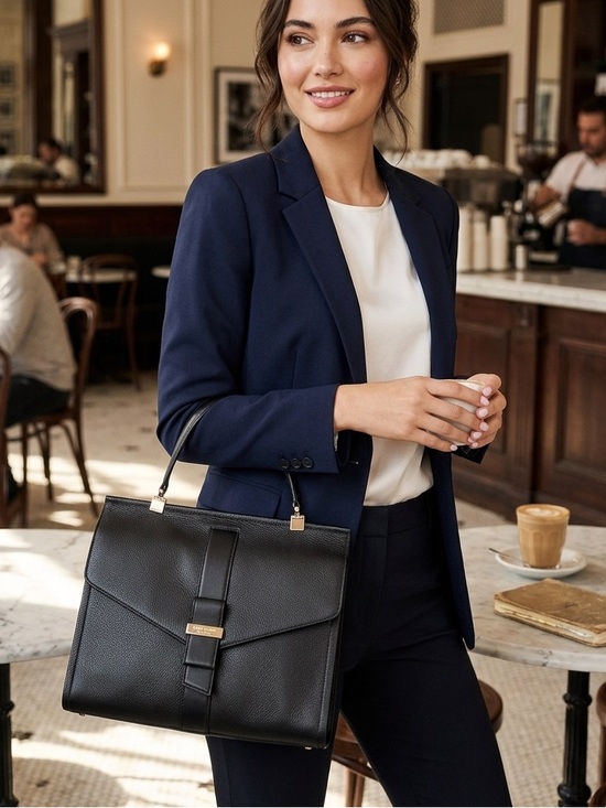 kate spade Handbags - Kate Spade Black Leather Top-Handle Satchel
